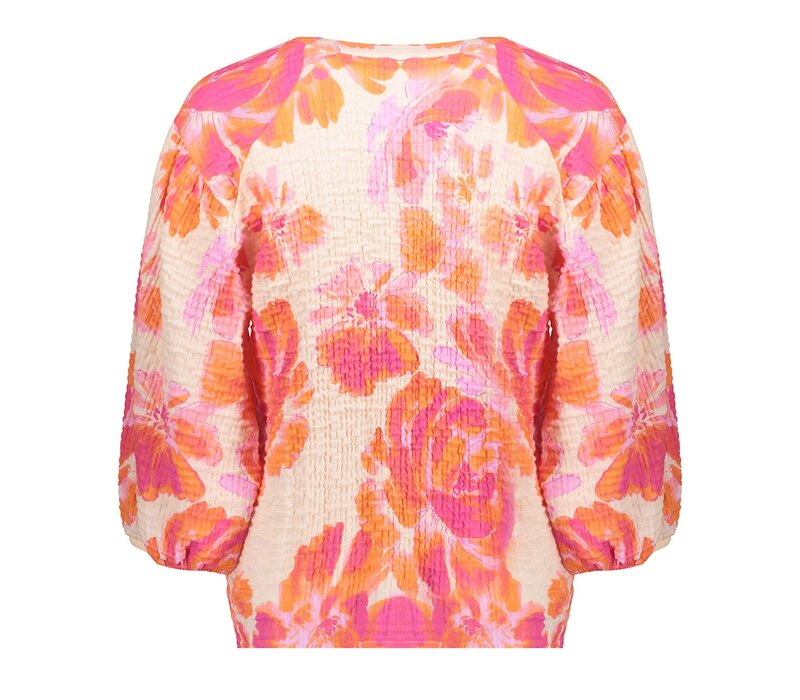 Geisha Blouse Orange Pink Sand