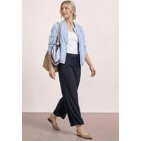 Street One Emee Wide Leg High Waist Shadowed Navy