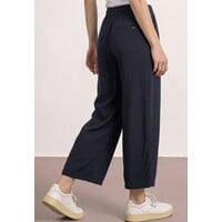 Street One Emee Wide Leg High Waist Shadowed Navy