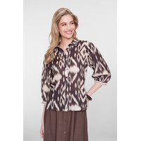 Geisha Blouse Brown Sand
