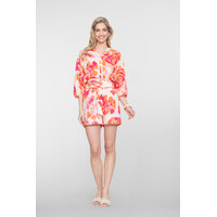 Geisha Blouse Orange Pink Sand