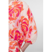 Geisha Blouse Orange Pink Sand