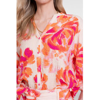 Geisha Blouse Orange Pink Sand