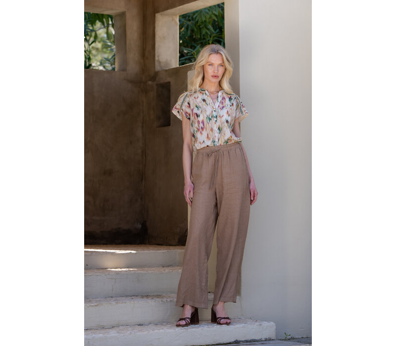 Geisha Blouse Aqua Sand