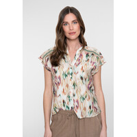 Geisha Blouse Aqua Sand
