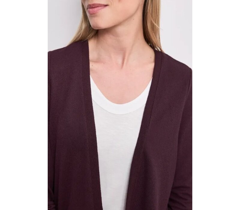 Street One Nette Summer Knit Vest Rustic Rouge