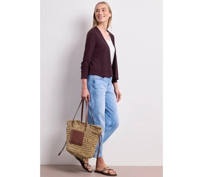 Street One Nette Summer Knit Vest Rustic Rouge