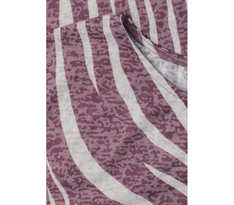 Street One Printed Burn Dessin Shirt Rustic Rouge