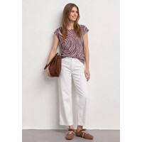Street One Printed Burn Dessin Shirt Rustic Rouge