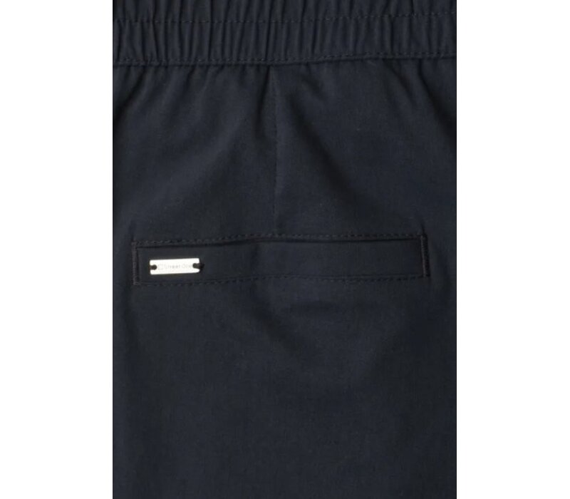 Street One Chino Light Cotton Mid Waist L28 Shadowed Navy