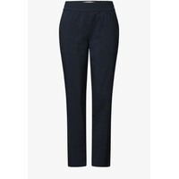 Street One Chino Light Cotton Mid Waist L28 Shadowed Navy