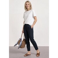 Street One Chino Light Cotton Mid Waist L28 Shadowed Navy