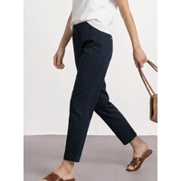Street One Chino Light Cotton Mid Waist L28 Shadowed Navy