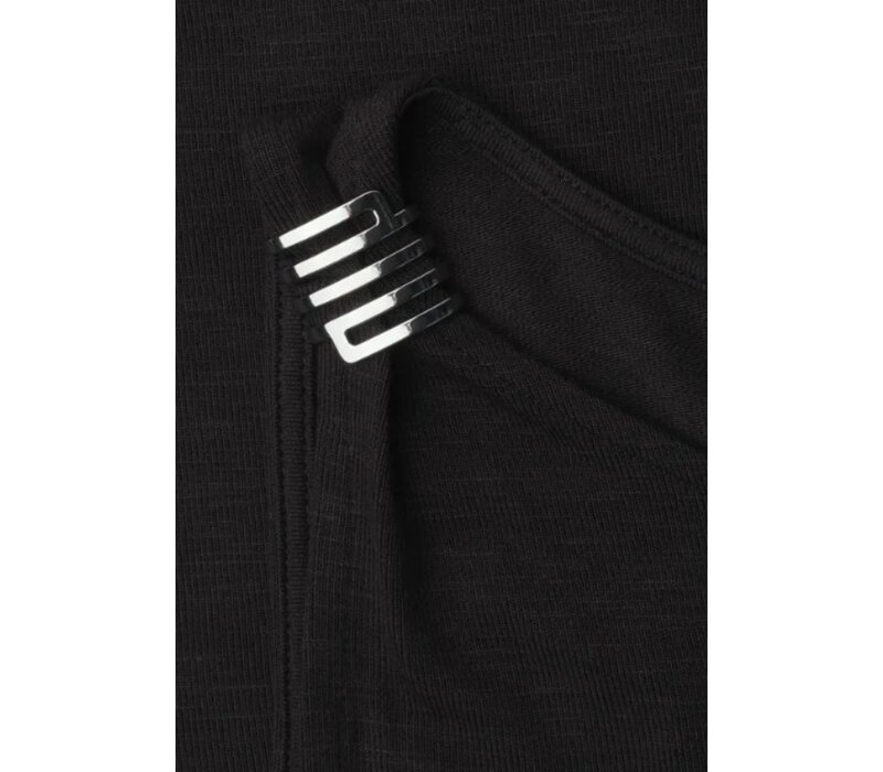 Street One Top with Shoulder Detail Black