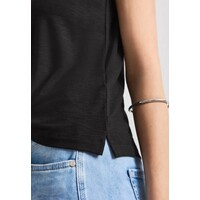 Street One Top with Shoulder Detail Black