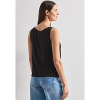 Street One Top with Shoulder Detail Black