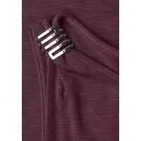 Street One Top with Shoulder Detail Rustic Rouge