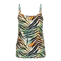 Geisha Singlet Jersey Brown Green