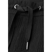 Street One Shorts Crinkle Crash Mid Waist Black