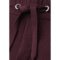 Street One Shorts Crinkle Crash Mid Waist Rustic Rouge