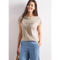 Street One Shirt with Pearl Artwork Clay Sand