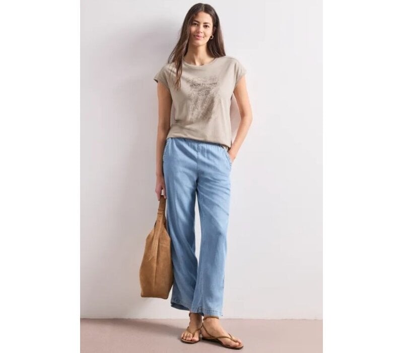 Street One Shirt with Pearl Artwork Clay Sand