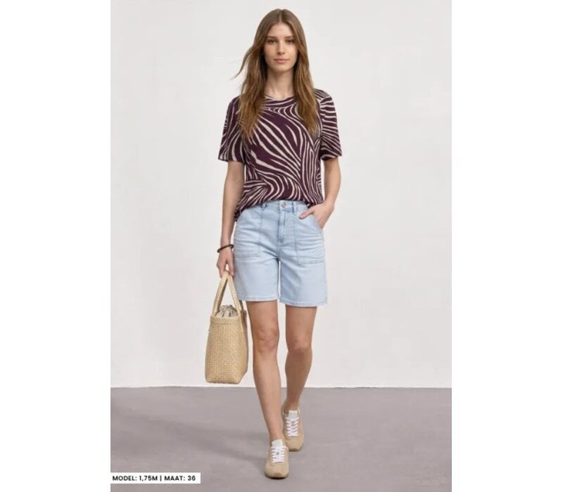 Street One Crista Printed Rustic Rouge