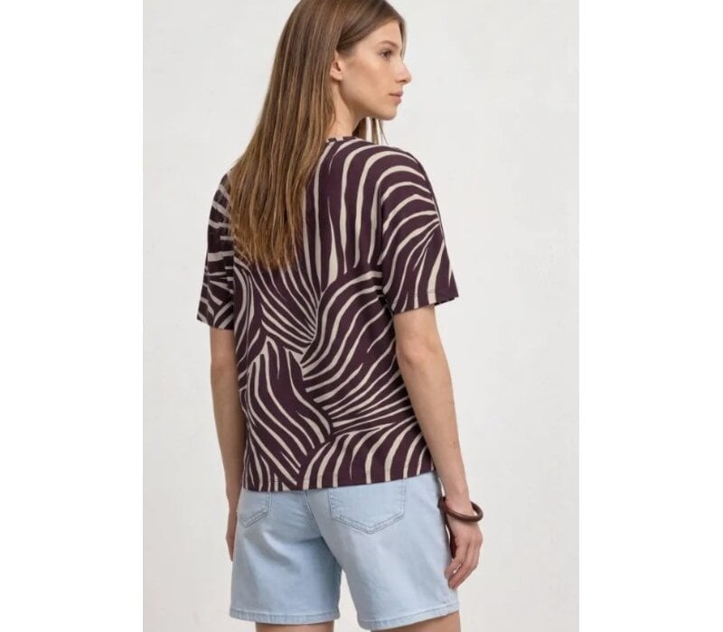 Street One Crista Printed Rustic Rouge