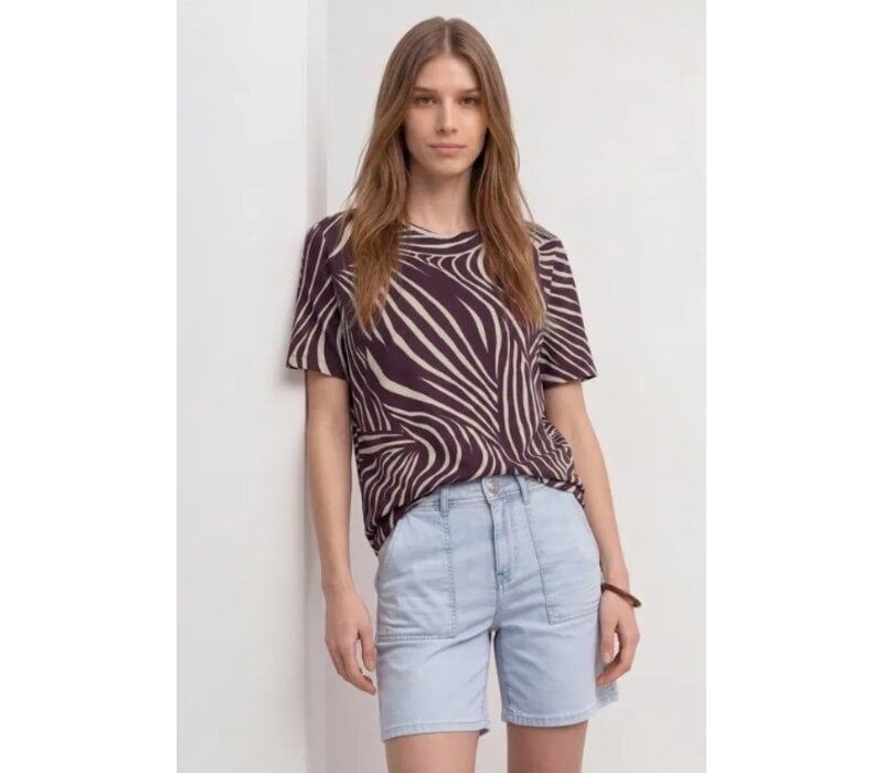 Street One Crista Printed Rustic Rouge