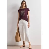 Street One Shirt with Pearl Artwork Rustic Rouge
