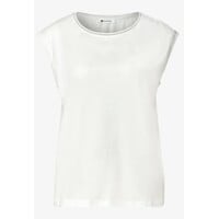 Street One Shirt with Deco Rib Off White