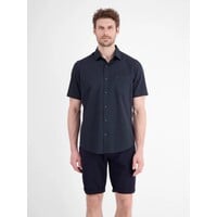 Lerros Overhemd Korte Mouw Navy