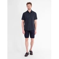 Lerros Overhemd Korte Mouw Navy