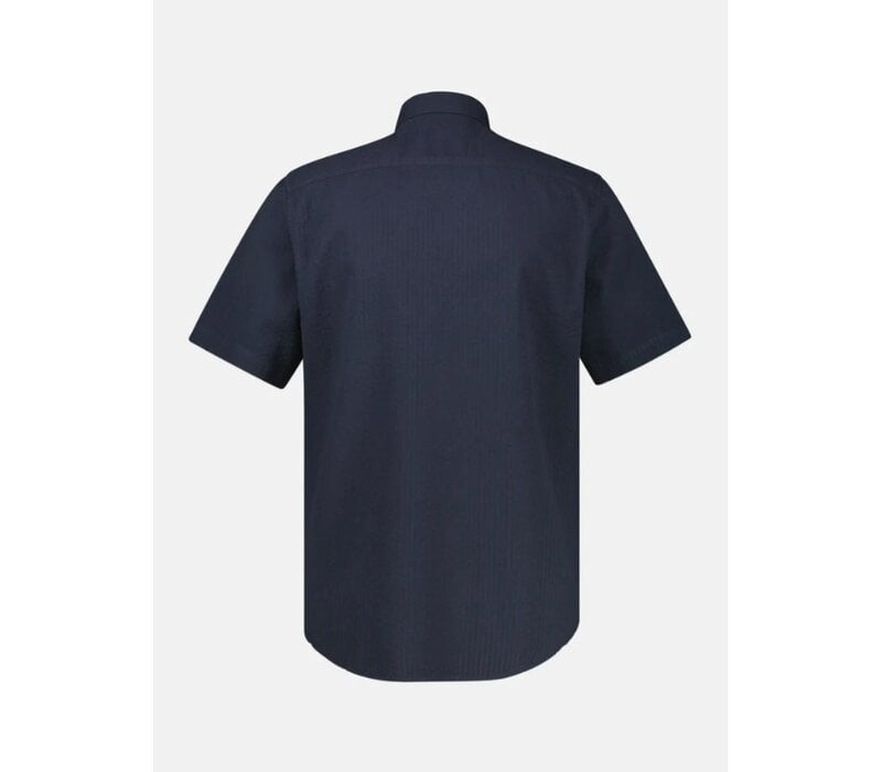 Lerros Overhemd Korte Mouw Navy