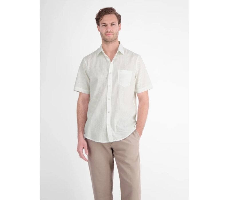 Lerros Overhemd Korte Mouw White