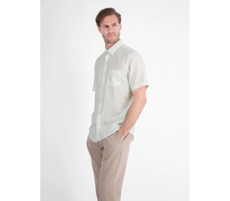 Lerros Overhemd Korte Mouw White