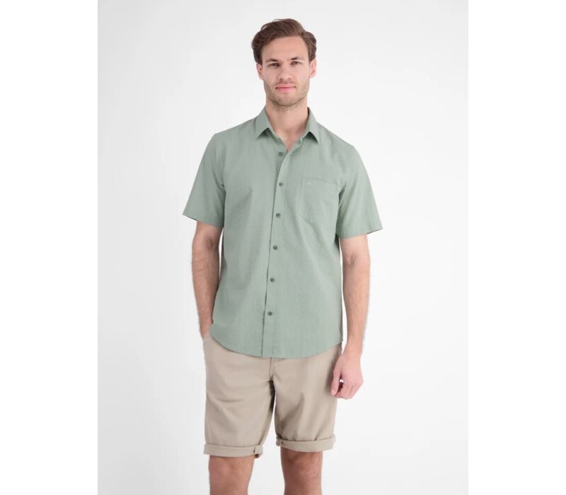 Lerros Overhemd Korte Mouw Bay Green