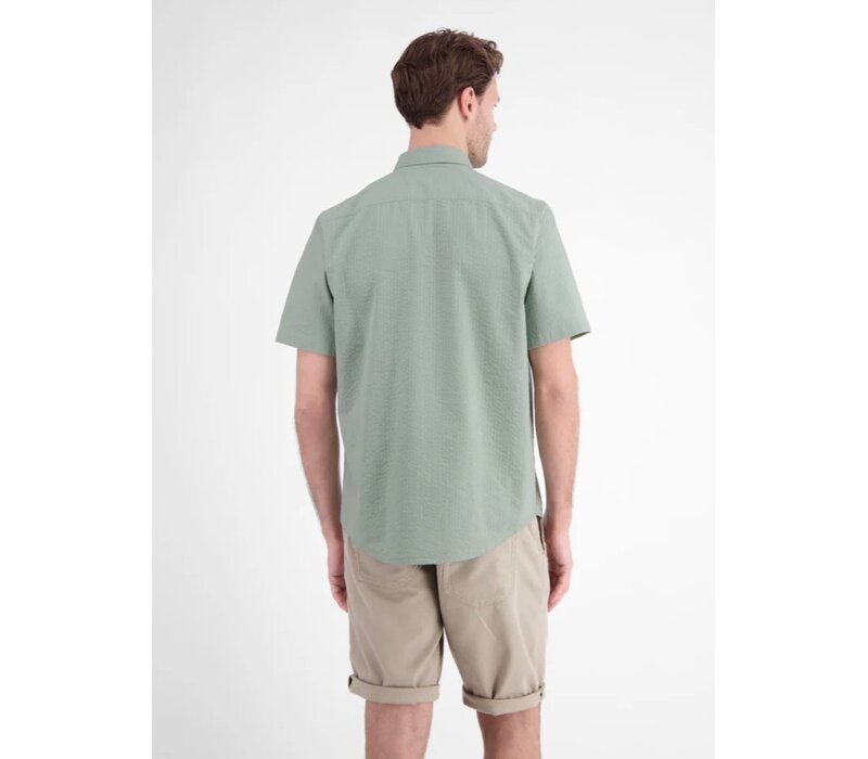 Lerros Overhemd Korte Mouw Bay Green