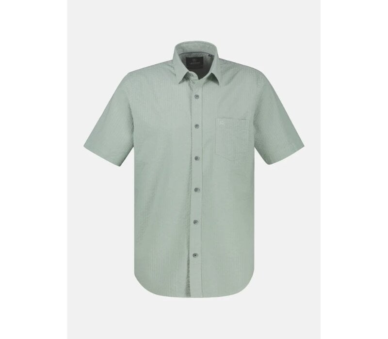 Lerros Overhemd Korte Mouw Bay Green