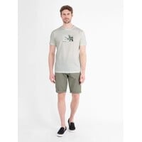 Lerros T-Shirt Print Broken White