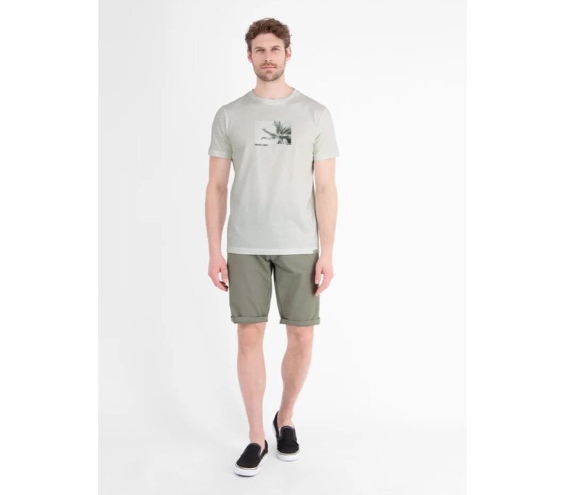 Lerros T-Shirt Print Broken White