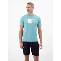 Lerros T-Shirt Print Reef Blue