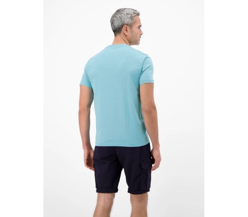 Lerros T-Shirt Print Reef Blue
