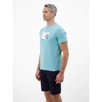 Lerros T-Shirt Print Reef Blue