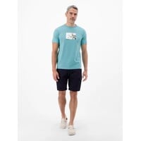 Lerros T-Shirt Print Reef Blue