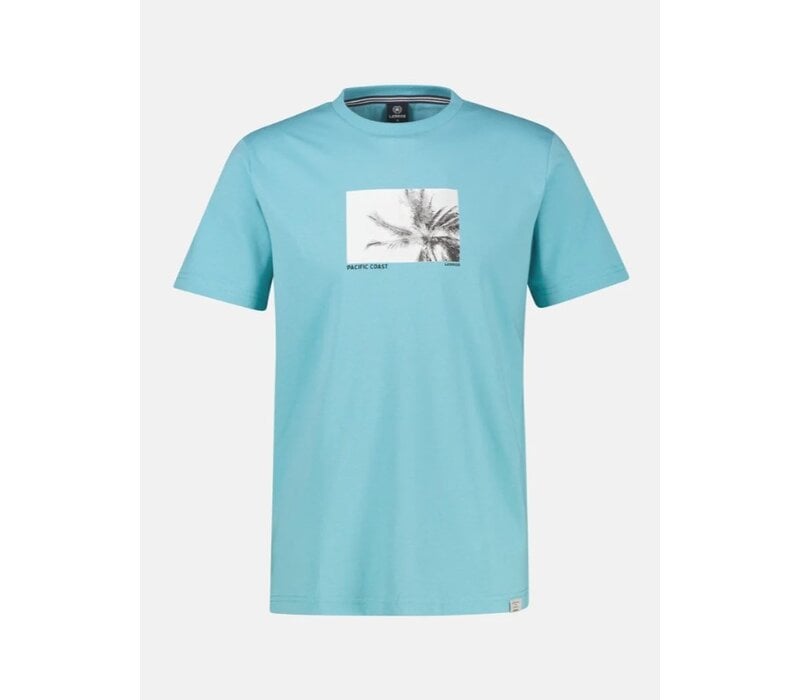 Lerros T-Shirt Print Reef Blue