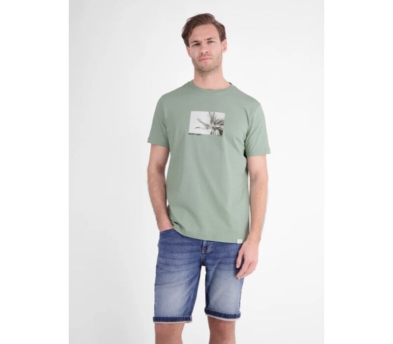 Lerros T-Shirt Print Bay Green