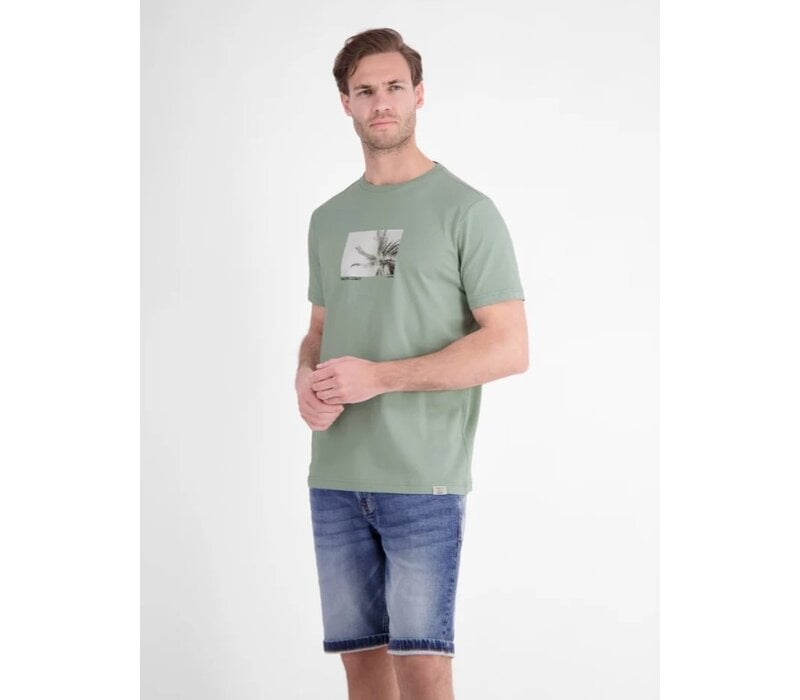 Lerros T-Shirt Print Bay Green