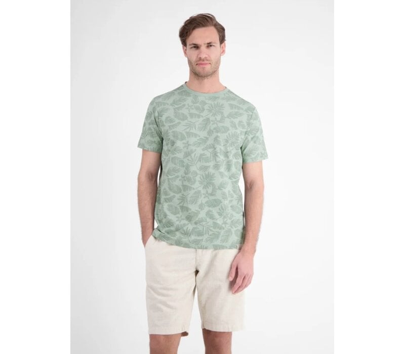 Lerros T-Shirt Serafino Bay Green