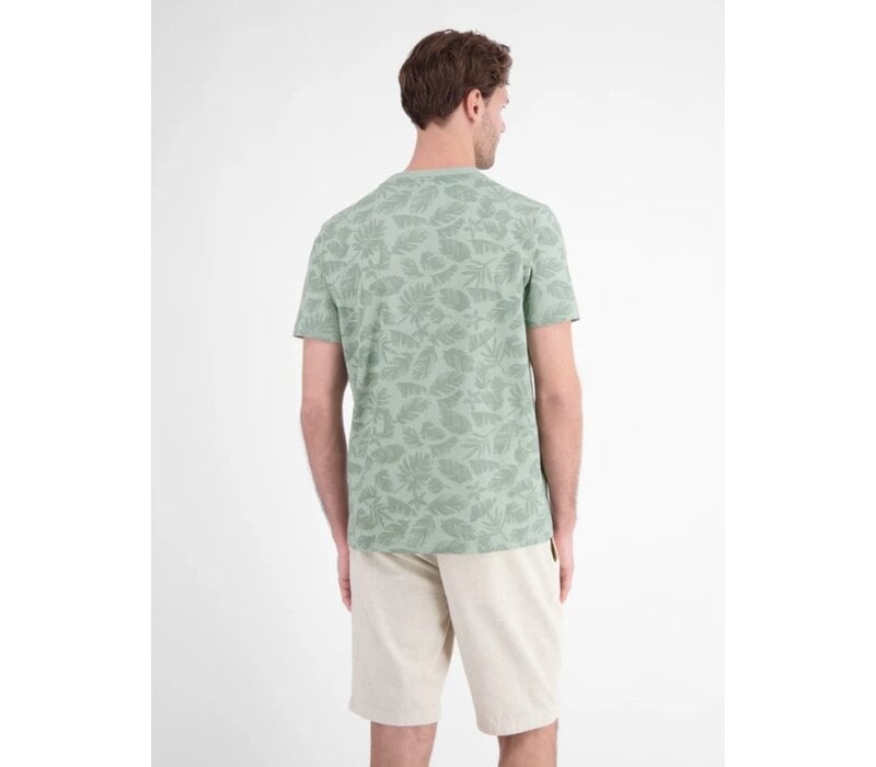 Lerros T-Shirt Serafino Bay Green